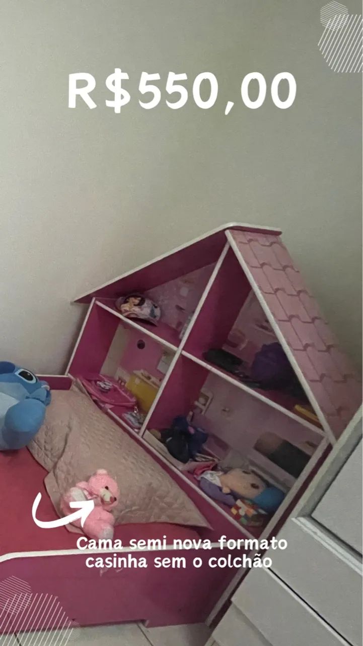 Cama Casinha Infantil Semi Nova