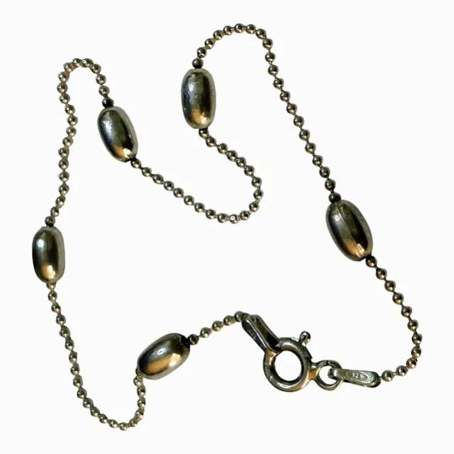 Pulseira de Prata Polida Elos bolinhas - Foto 3
