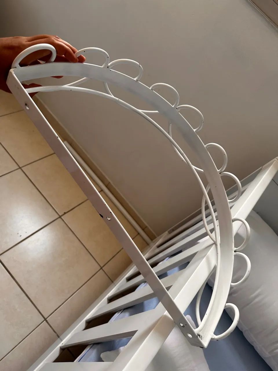 Dossel com cortina para quartinho de bebê em perfeito estado ao * - Foto 2