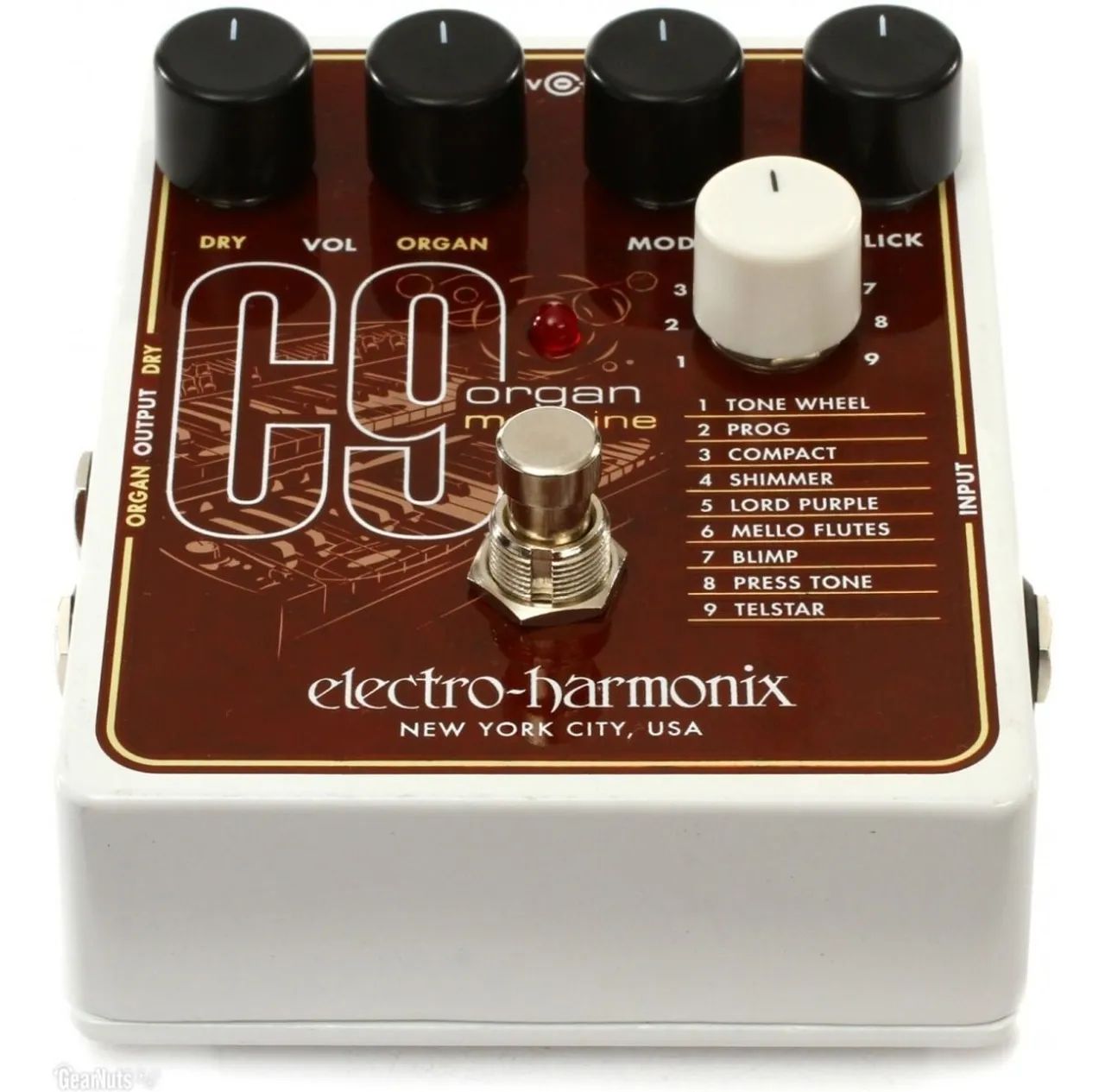 Pedal Sintetizador Organ Machine para Guitarra EHX C9 - NOVÍSSIMO - INCRÍVEL! - Foto 4