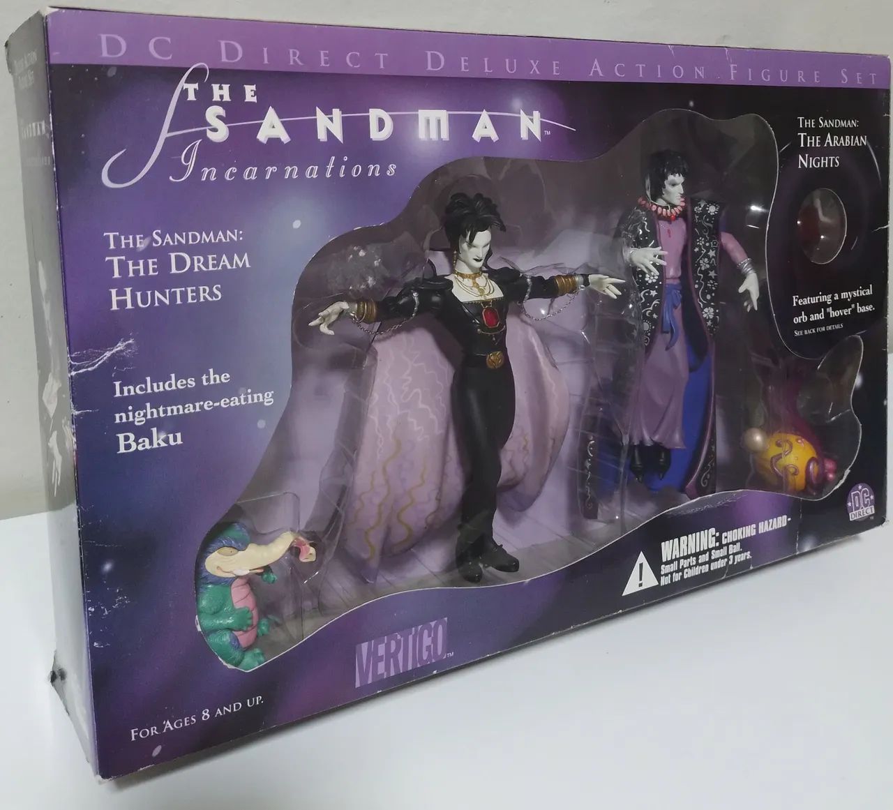 BONECO DC DIRECT DELUXE THE SANDMAN COM DEFEITO 