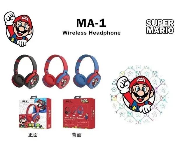 Fone Bluetooth MA-1 Super Mario  - Foto 4