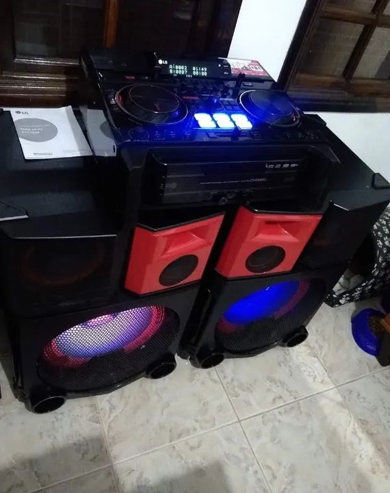 Som LG XBOOM  CM 9950 profissional com Bluetooth e CD Player - Foto 3
