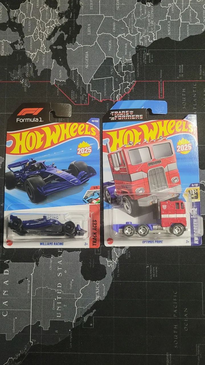 Hot Wheels Fórmula 1 Williams e Optimus Prime - Edição limitada 2025