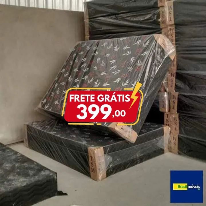 Cama Box de Casal com Frete Grátis - R$ 399,00 - Foto 2