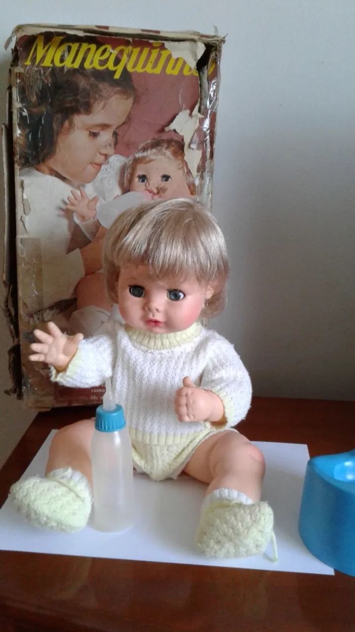 Boneco Antigo Manequinho Estrela anos 70 leia
