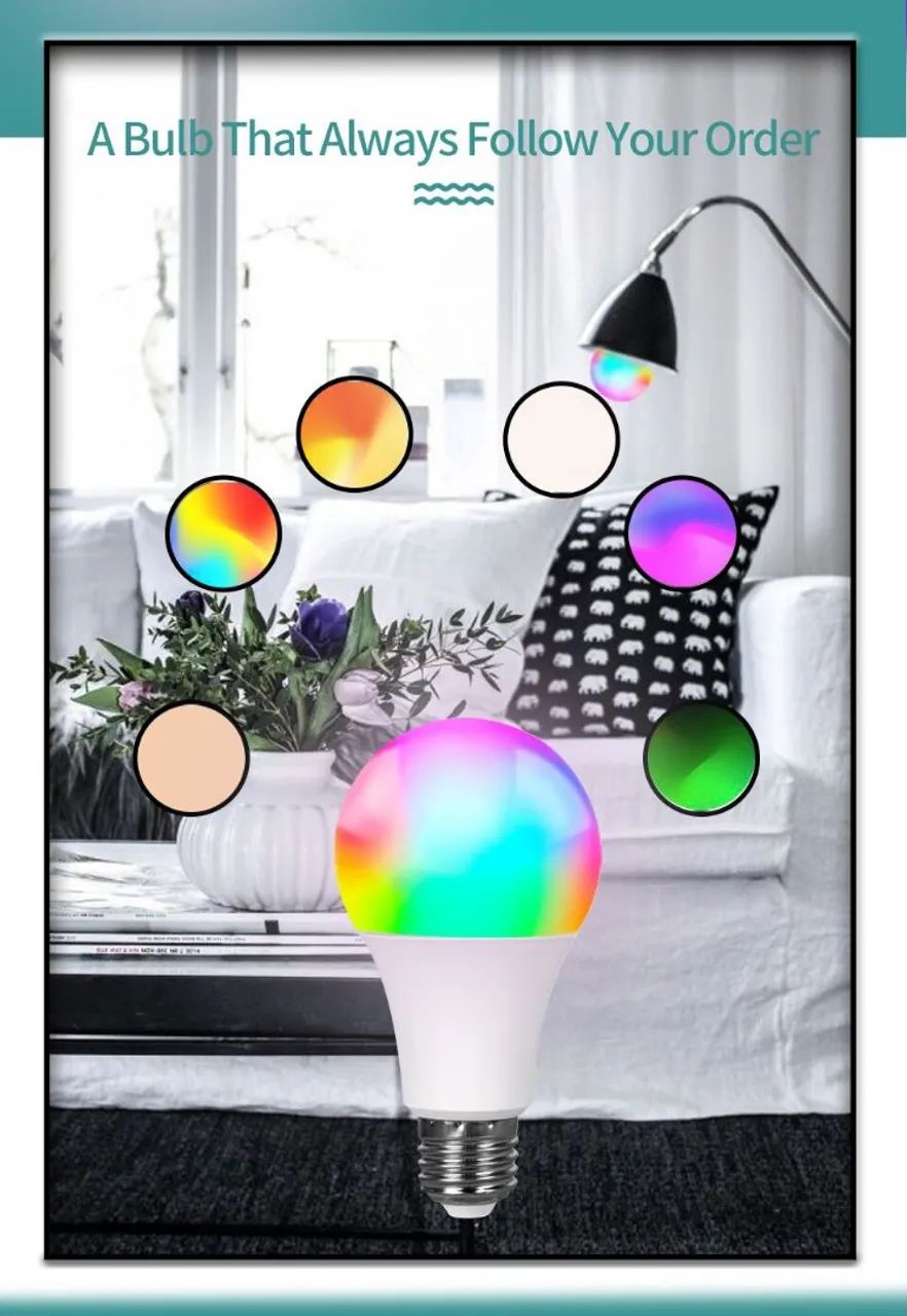Tuya lâmpada RGB Bluetooth  - Foto 3
