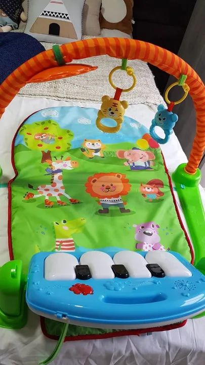  Tapete Infantil Atividade Bebê Interativo com piano musical - Foto 5