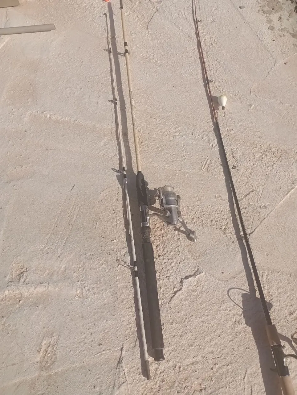 Duas varas de pesca