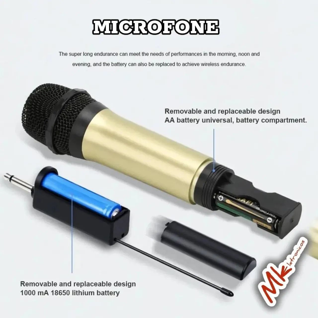 Microfone SEM FIO UHF  - Foto 3