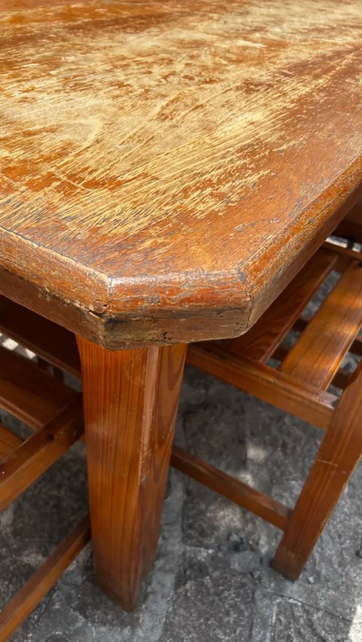 Mesa de Madeira com 6 Cadeiras  - Foto 3