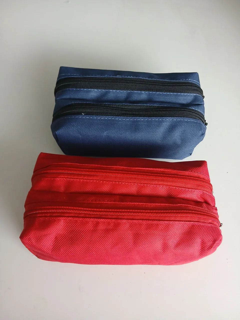 Kit estojo escolar azul/ vermelho  - Foto 4
