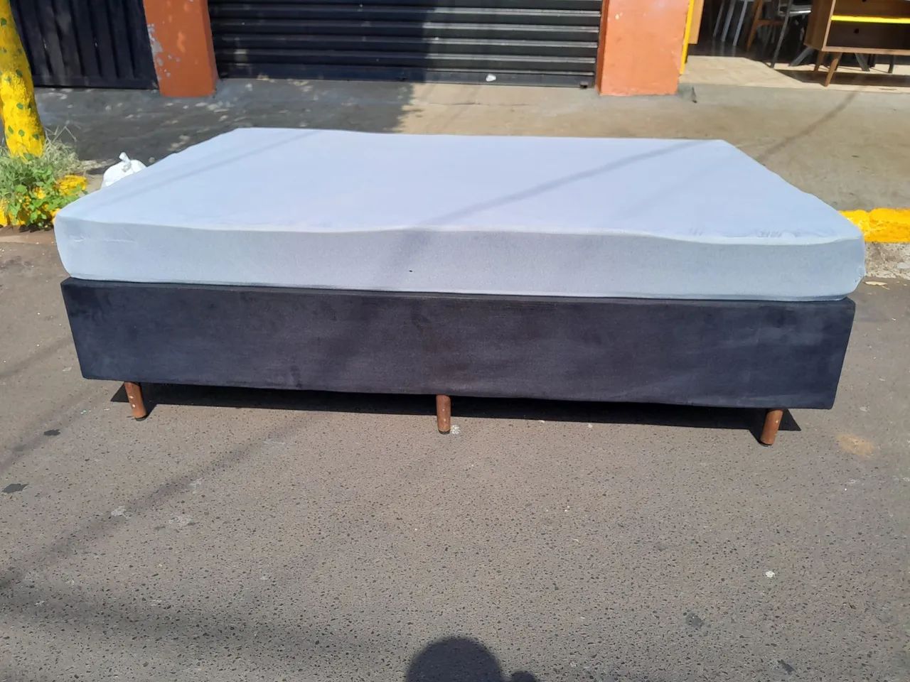 Cama box casal colchão espuma D 33 - Foto 2