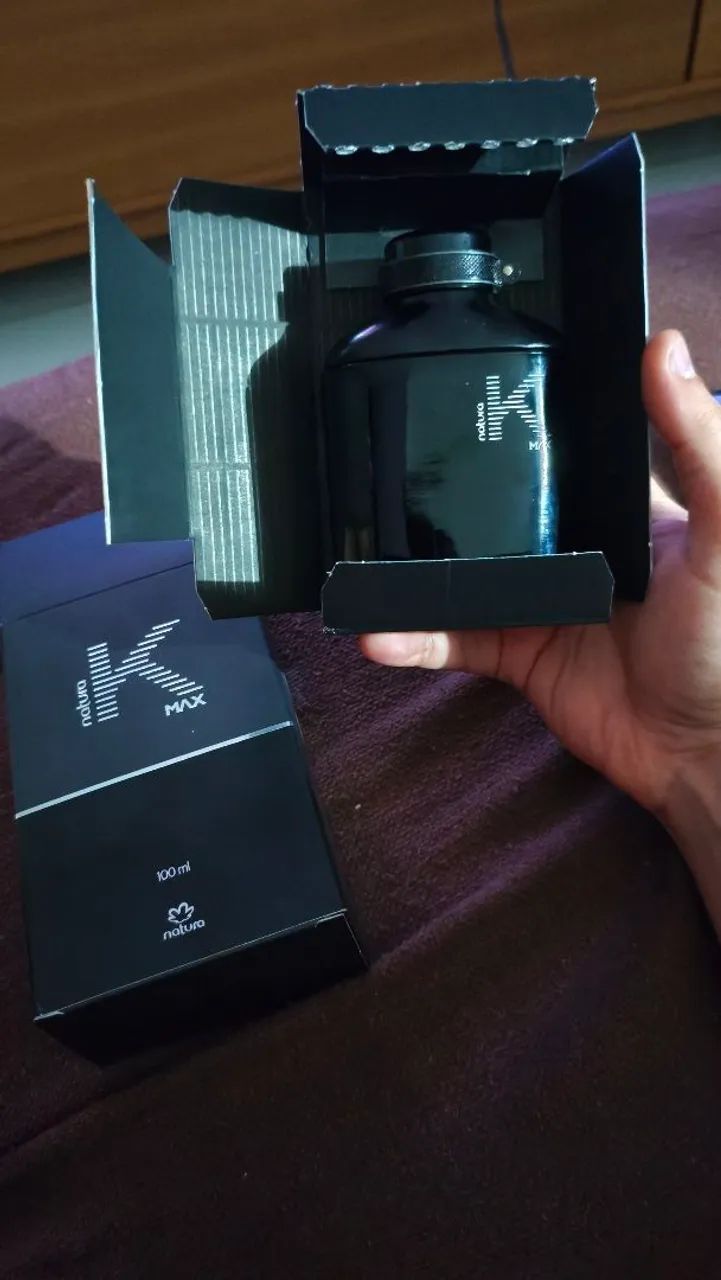 Natura K Max cheio, na caixa