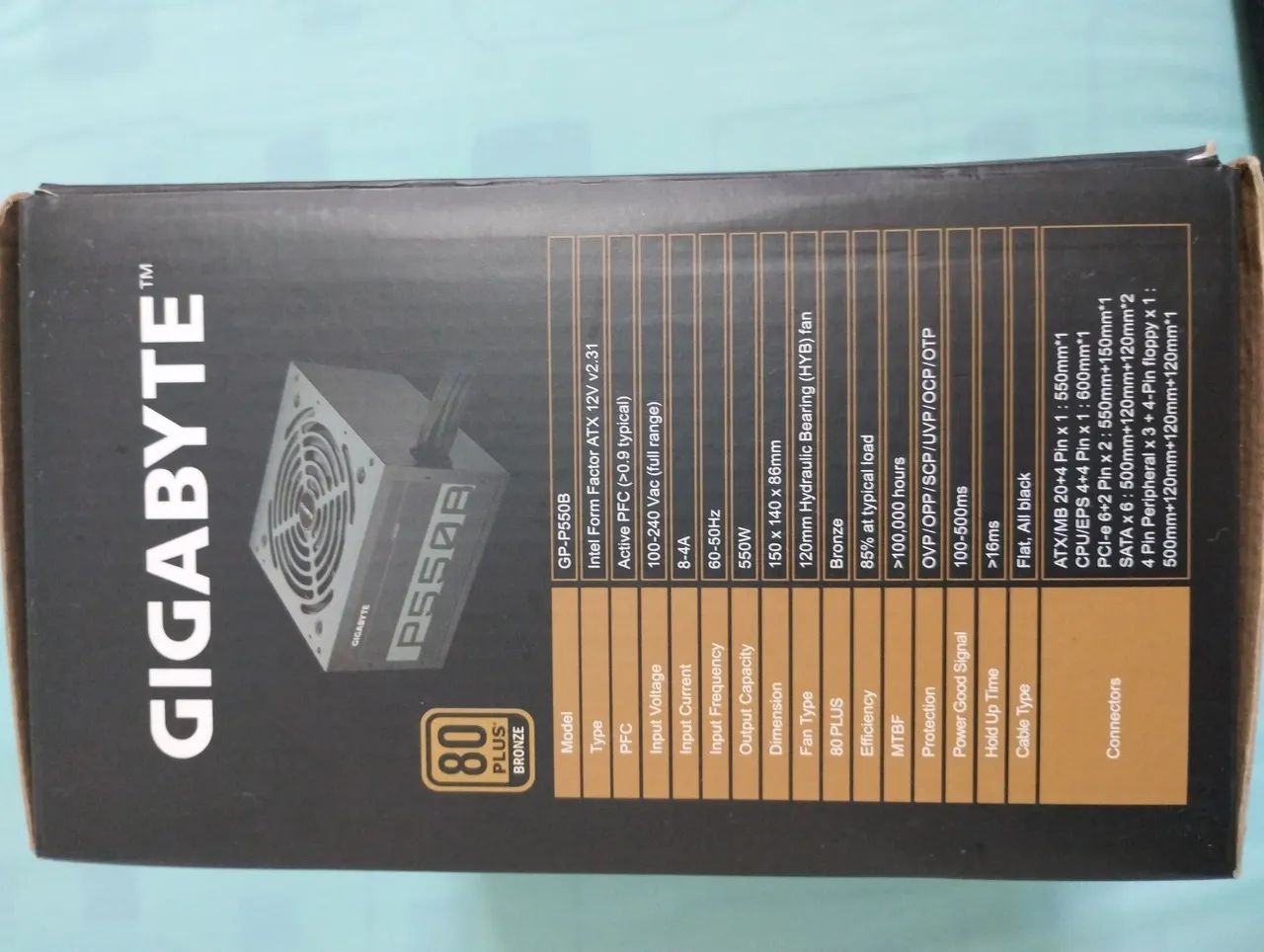 Fonte GIGABYTE P550B Pouco Usada - Foto 2