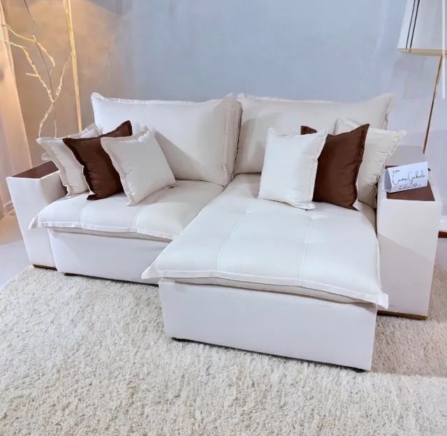 Sofá Cama Reclinável Majestic 290 Linho Bege - Foto 3