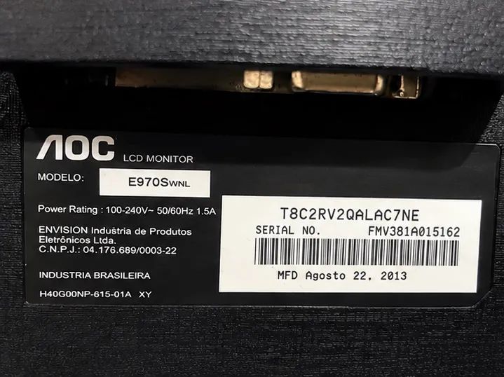 Monitor AOC 18,5? LED - E970SWNL - Foto 4