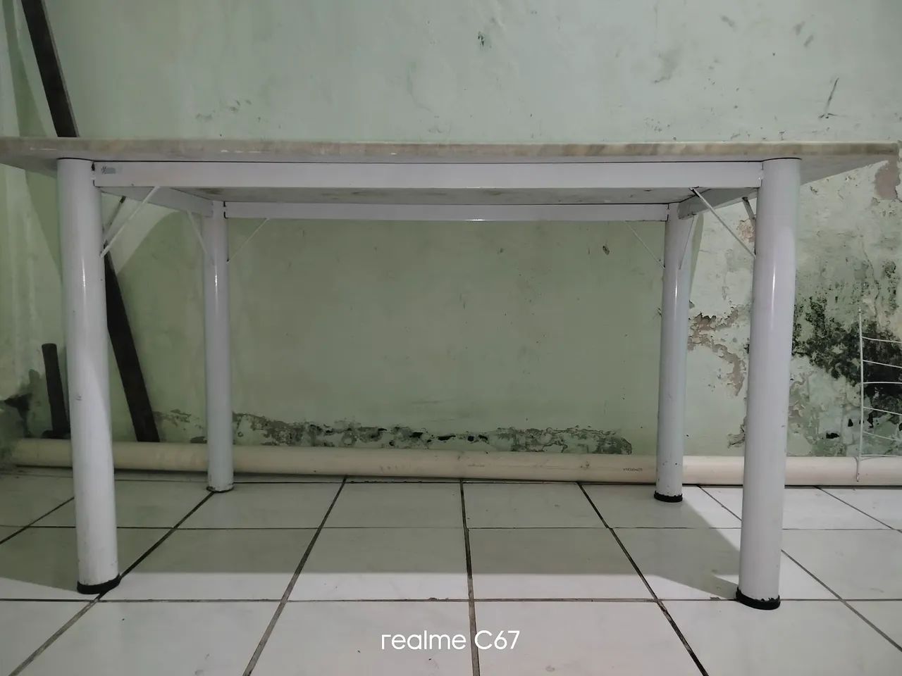 Mesa de Mármore com Estrutura Metálica - Foto 3