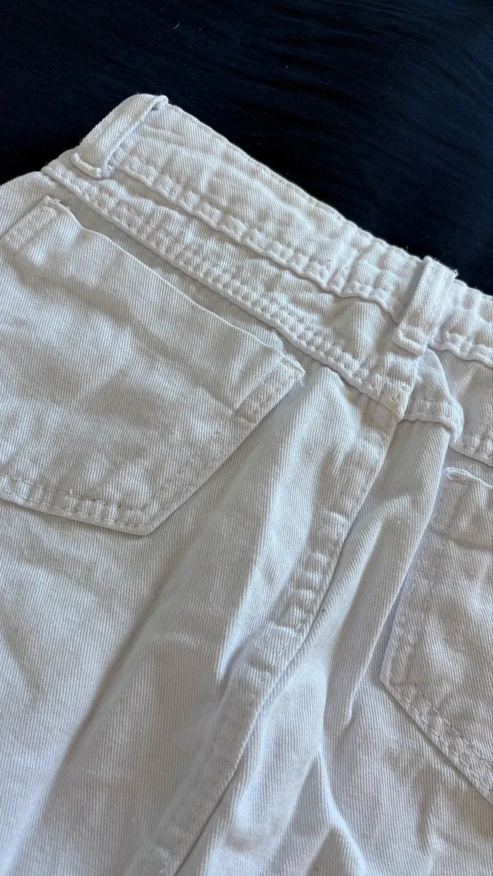Mini Saia jeans branca  - Foto 4