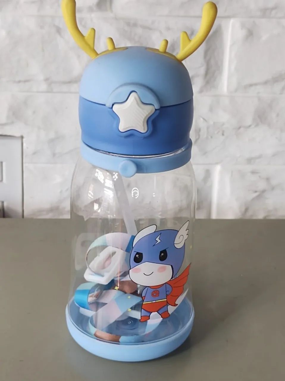 Garrafinha Infantil Decorada com Super Herói