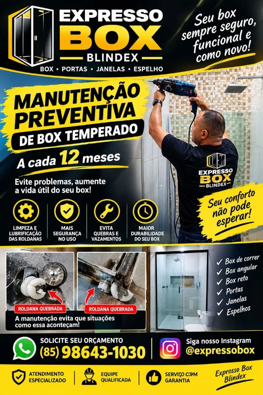 MANUTENÇÃO DE BOX PARA BANHEIRO 