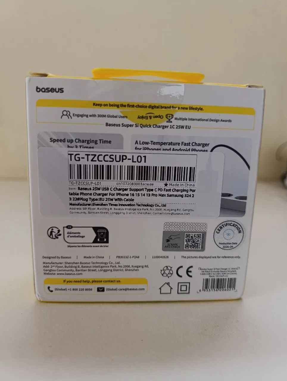 Carregador Baseus 25w tipo c - Foto 2
