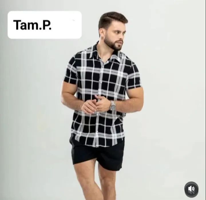 Camisa juninas xadrez nos tamanhos P. G. GG  - Foto 5