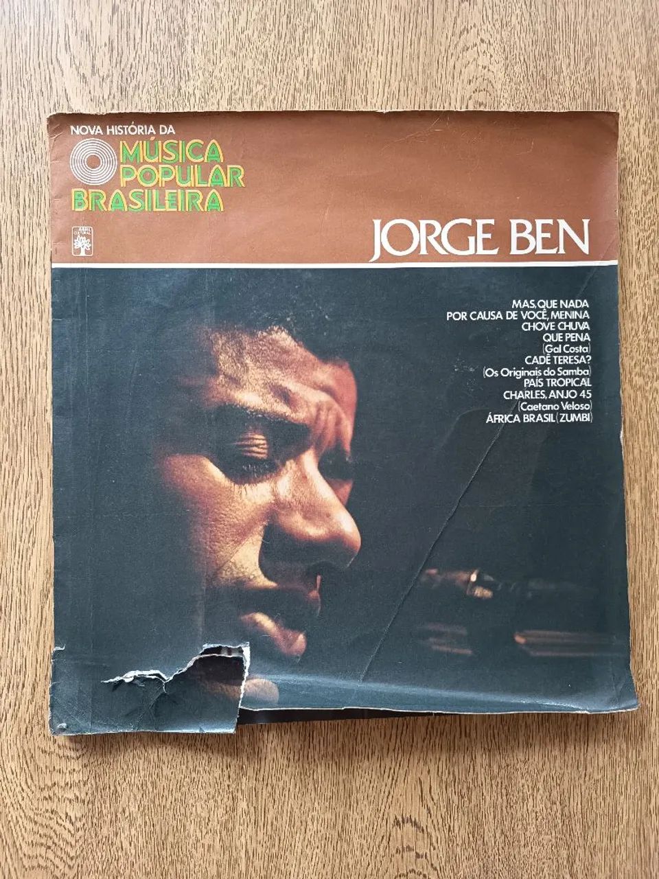 Jorge Ben - Abril Cultural - Vinil 10? Capa Livro
