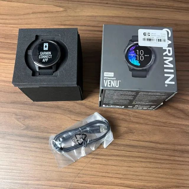 Relógio Smartwatch Garmin Venu Preto - Foto 2
