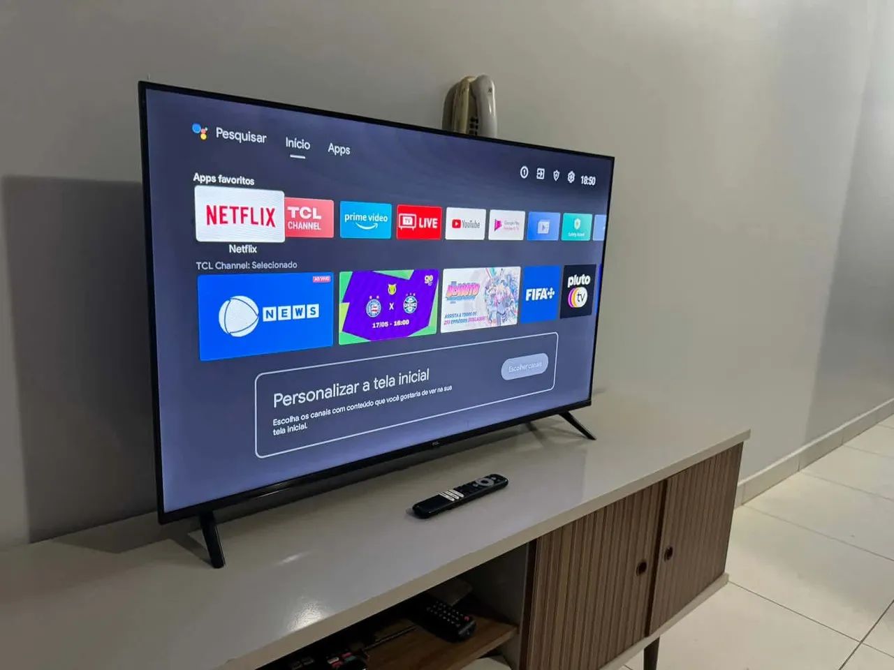 Smart tv 4k 46 polegadas Android  - Foto 4