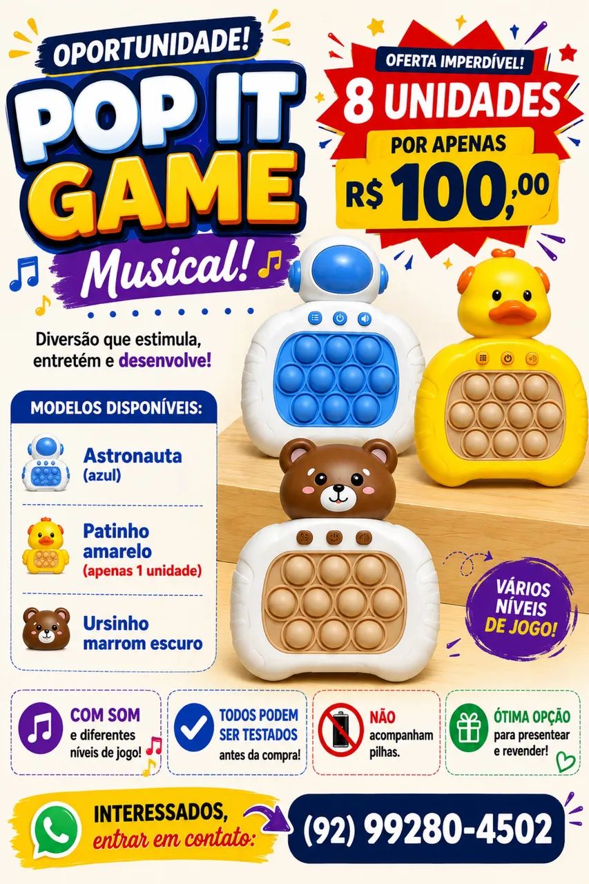 Kit pop it game
