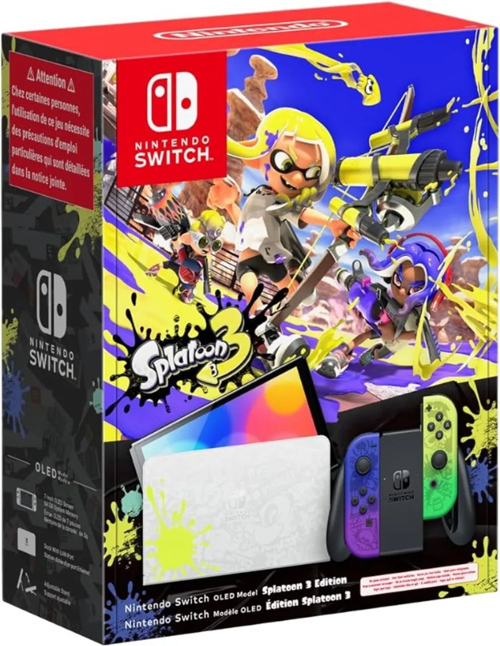 Nintendo Switch Oled Edição Splatoon 3 - 64GB Novo Lacrado