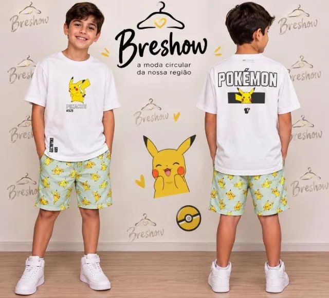 Conjunto 10 anos pokemon 