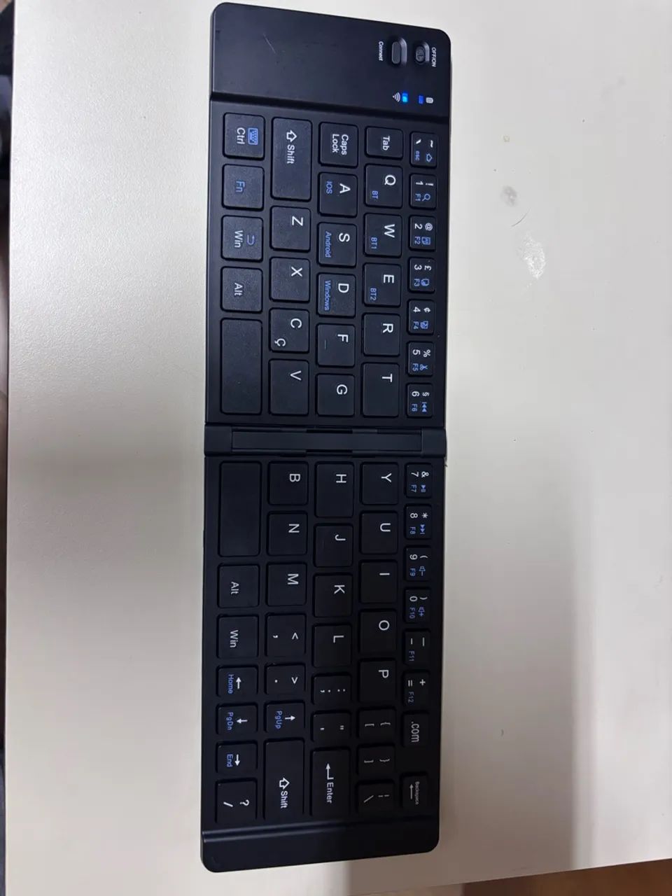 teclado sem fio dobrável com Bluetooth. - Foto 4