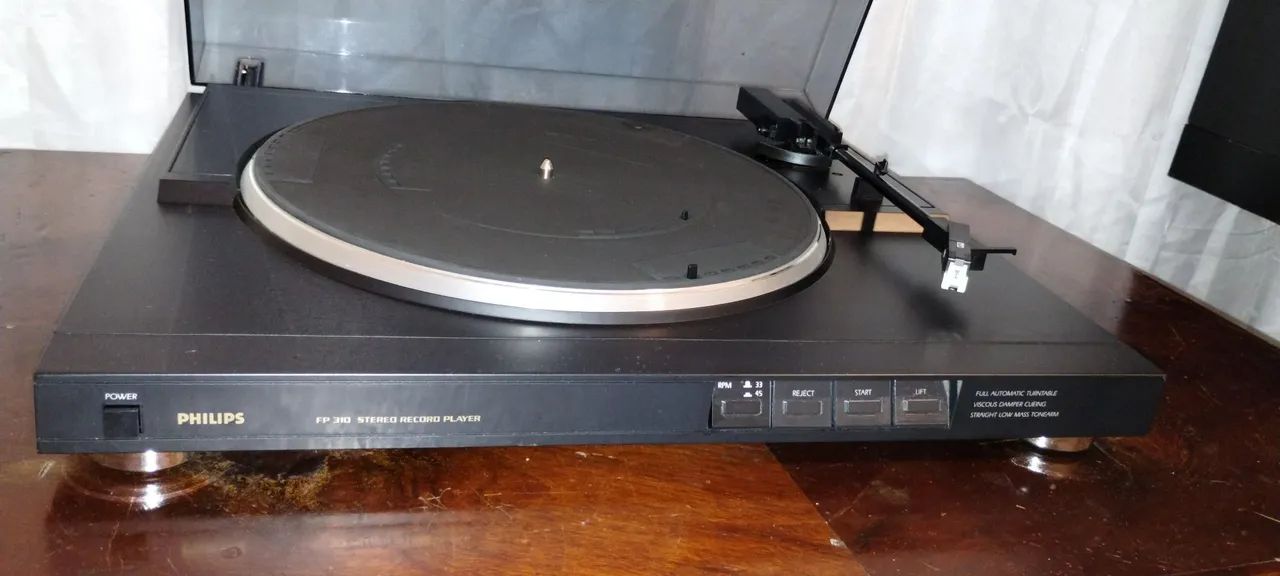 Conjunto Philips FR 310, RECEIVER + TOCA DISCO + PAR DE CAIXAS - Foto 3