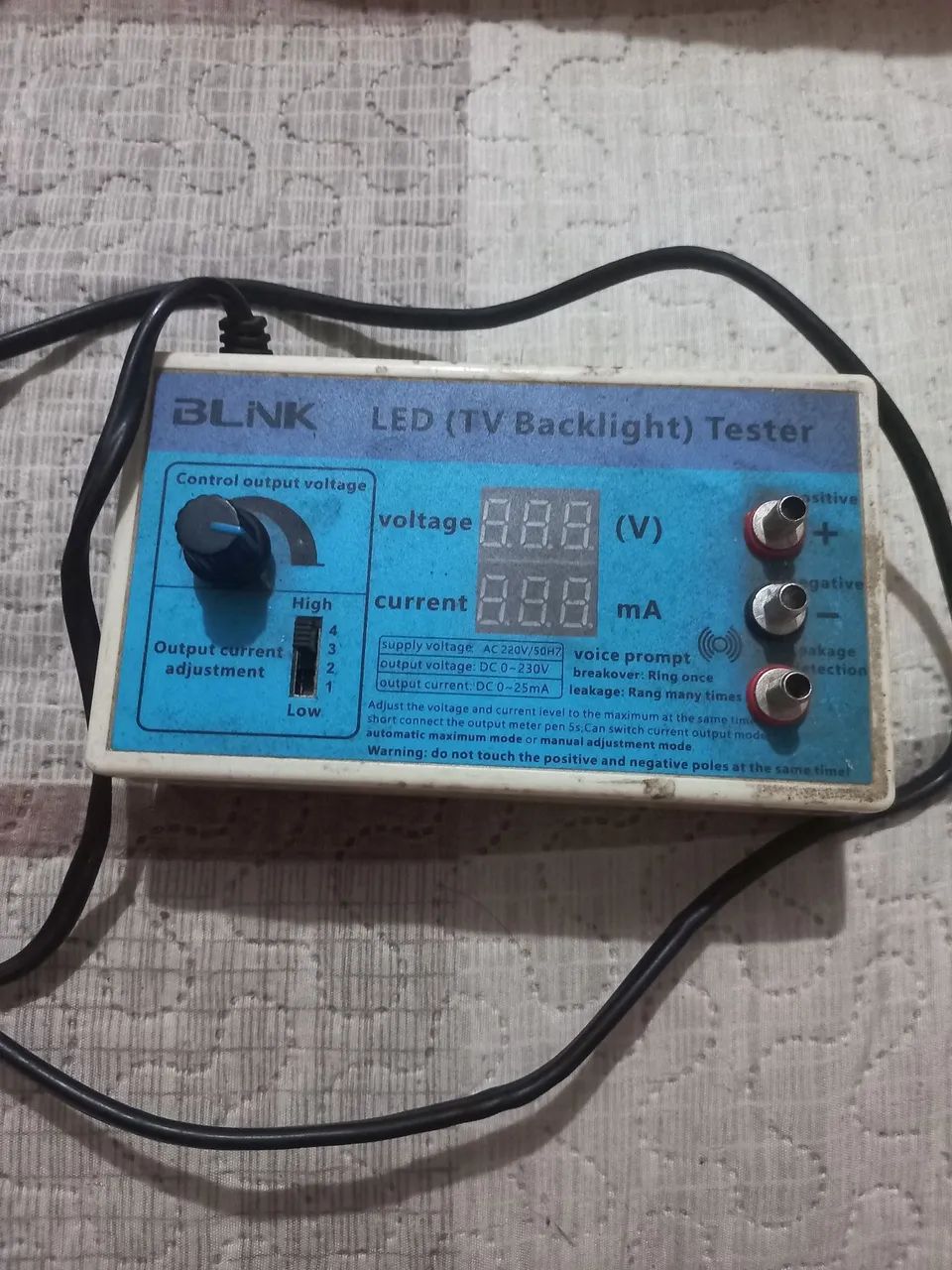 Teste de led419360575576483840