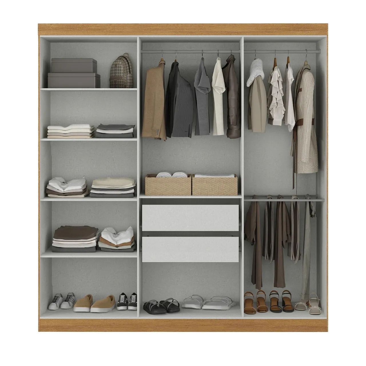 Guarda roupa Paris 100% MDF 1,78 largura  - Foto 5