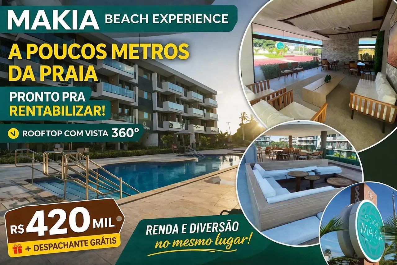 Flat à venda em Muro Alto - Makia Beach Experience