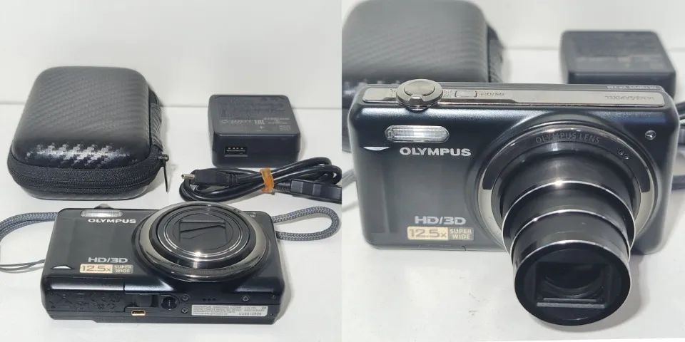 Câmera Digital Olympus VR-330 14MP SuperZoom 12.5x Preta com