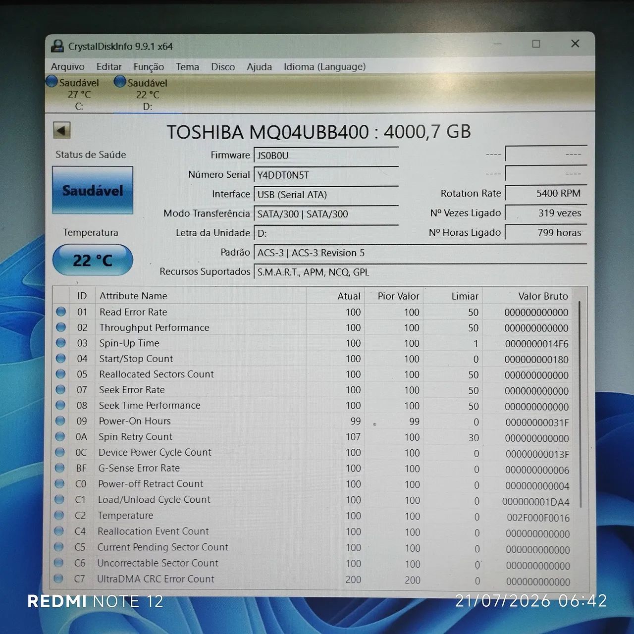 HD EXTERNO 4TB TOSHIBA - Foto 2