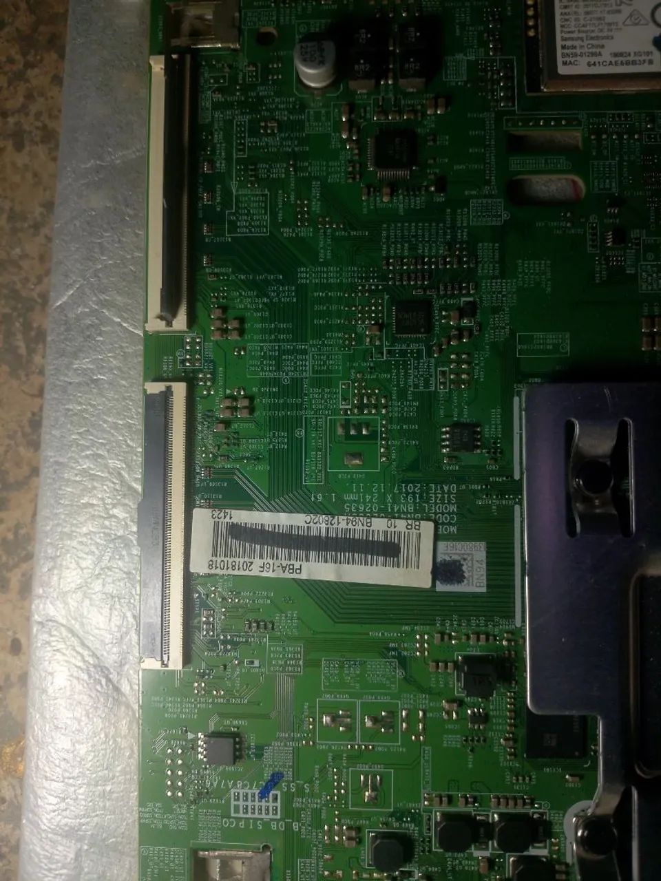 Placa principal de tv Samsung un55nu7100 funcionando perfeitamente  - Foto 3