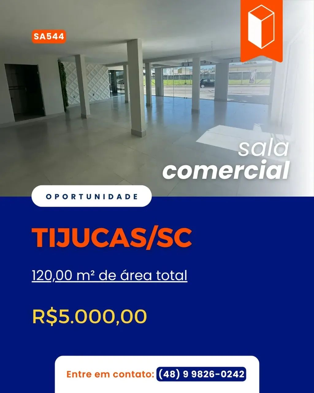 Sala comercial para aluguel  Joaia | Tijucas/SC