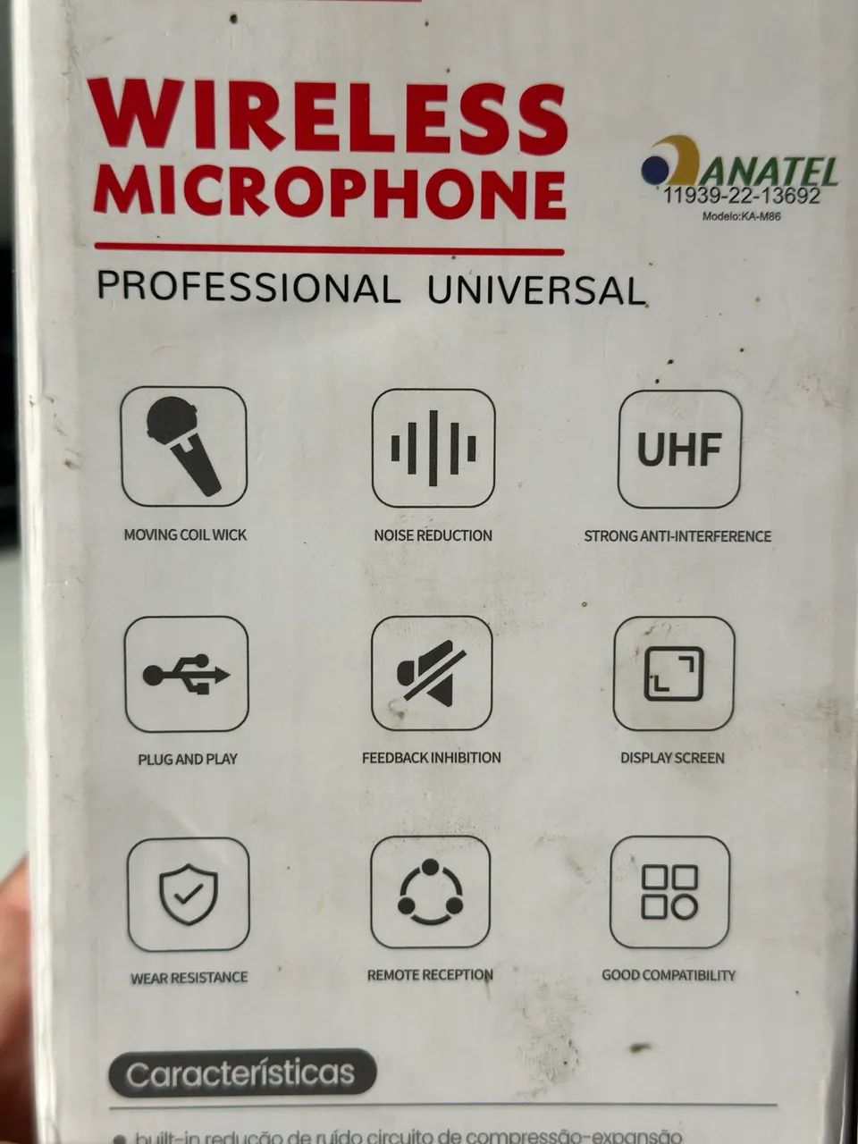 Microfone Sem Fio Profissional Kapbom KA-M86 | Bluetooth | Recarregável - Foto 3