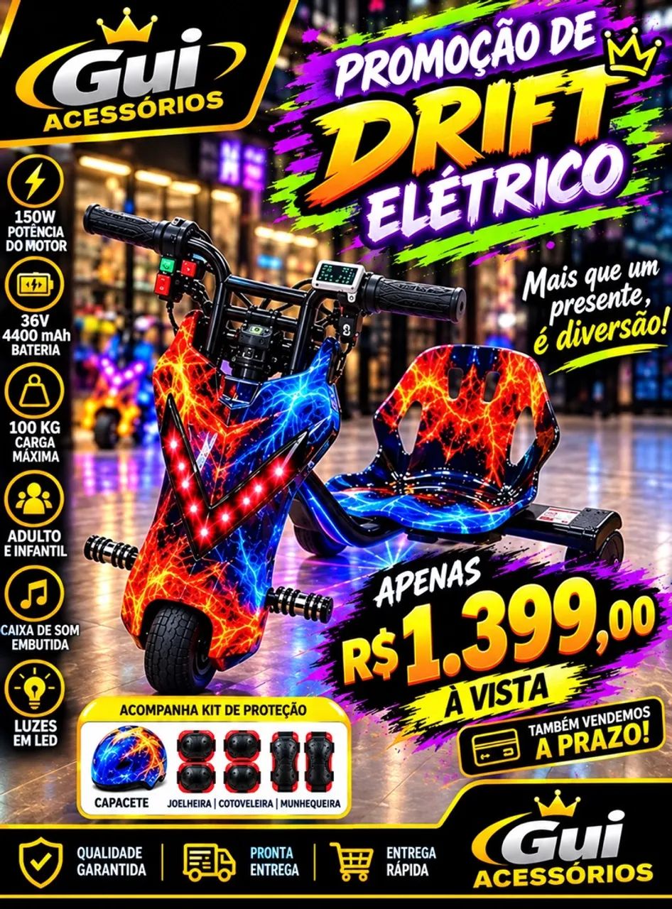 Drift elétrico disponível 