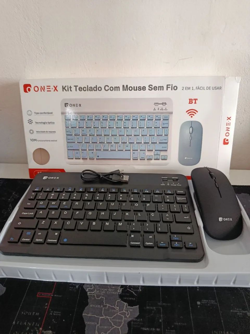 Kit teclado e mouse Slim recarregável via bluetooth / OFERTA IMPERDÍVEL  - Foto 3