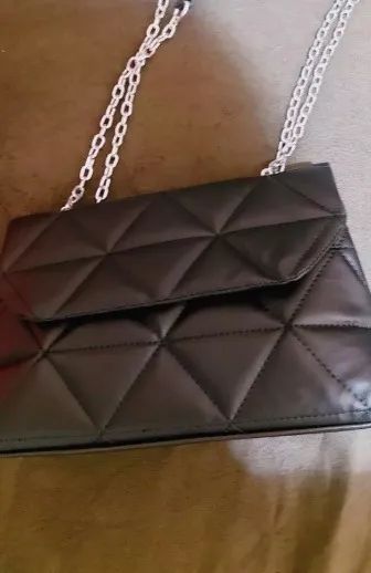 Bolsa Feminina Preta Alça Corrente