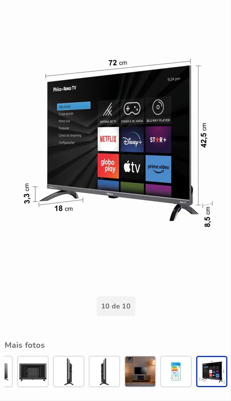 Smart TV LED 32" Philco