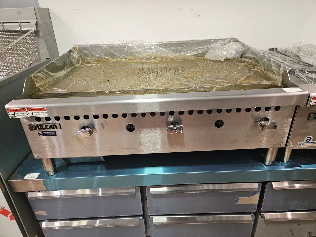 chapa vulcan a gás 90cm