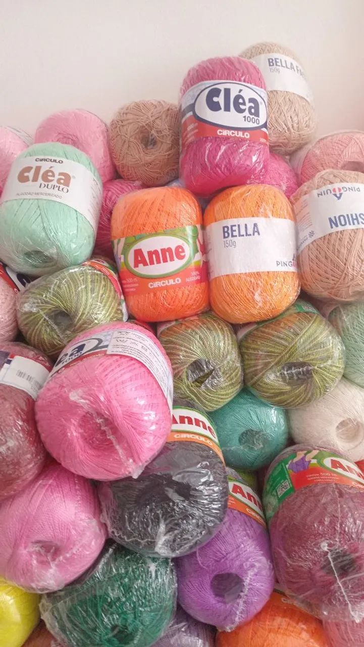 Linhas para crochê 
