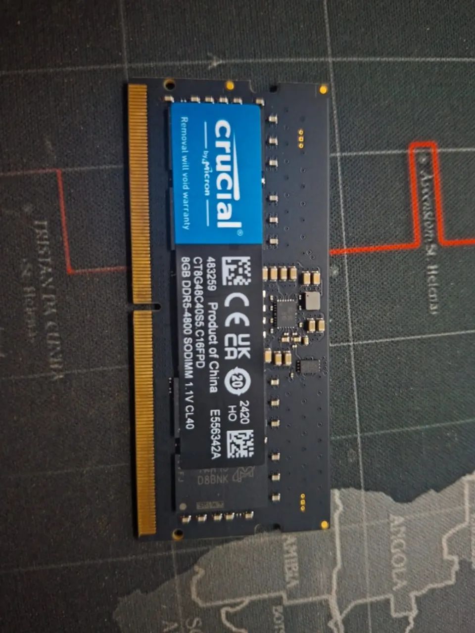 MEMÓRIA RAM 8GB DDR5 - CRUCIAL (NOTEBOOK)
